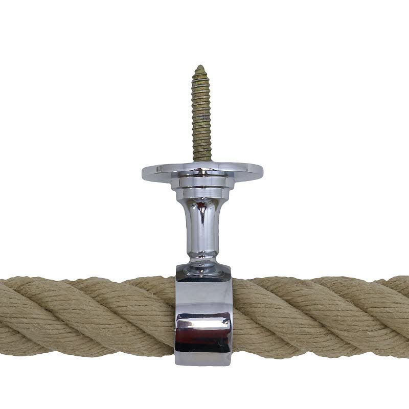 2 Stück Seilendstücke Seilende für 40mm Handlaufseil Messing NEUWARE 